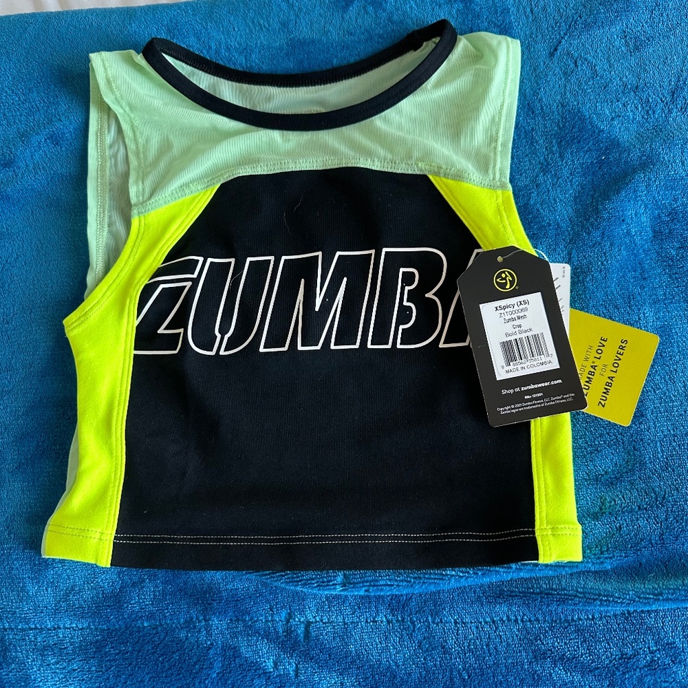 Sale! Zumba Mesh Crop NWT Size XS